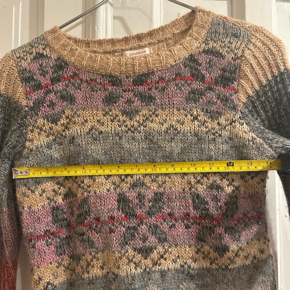 Sundance Geo-Print Knit Sweater, Size Small - Picture 8 of 9